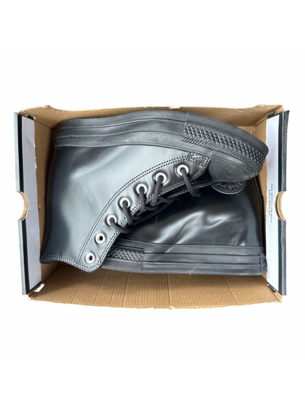 ✨Converse Chuck Taylor Wedge Platform Leather Sz 6 Women's Shoes Black A12827C - Picture 7 of 9